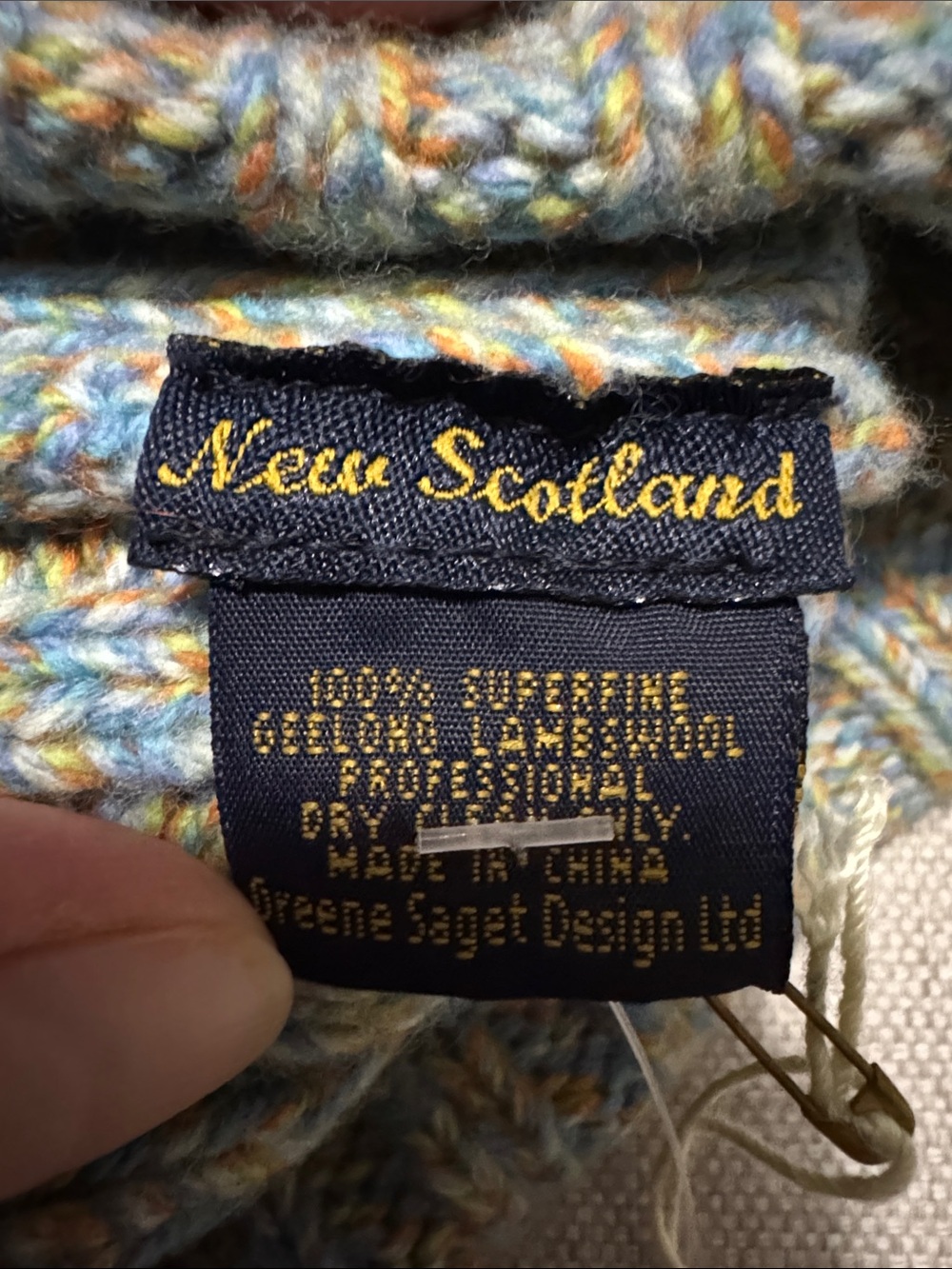 NWT New Scotland Superfine Geelong Lambswool Hat-Unisex -Multi Color - Picture 5 of 8